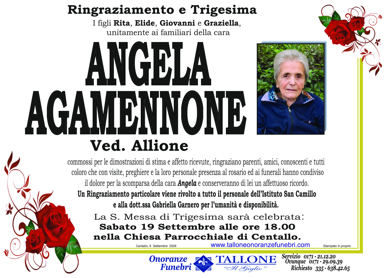 <br />
<b>Warning</b>:  Undefined variable $info in <b>/home/tallone/public_html/ringraziamenti.php</b> on line <b>68</b><br />
Angela Agamennone